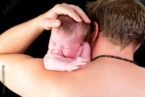 Photo: Father with newborn baby Father with newborn baby