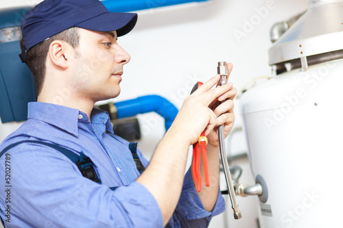 Photo: Plumber at work Plumber at work