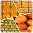Turkish sweets - Sekerpare- baklava and tulumba