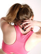 woman with neck pain