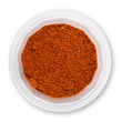 Heap ground paprika isolated on white background