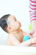 baby in bath