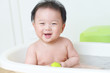 baby in bath