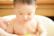 baby in bath