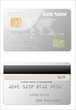 detailed glossy silver credit card