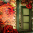 Illustration: romantic retro background romantic retro background