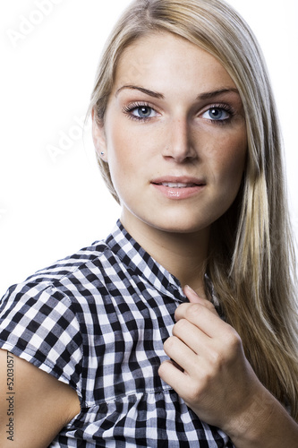 Photo: Portrait of a beautiful blond Portrait of a beautiful blond