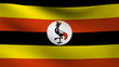 Uganda flag.