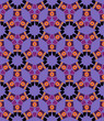 Boomerang Seamless Pattern on violet background