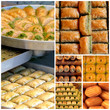 Turkish sweets - baklava, sekerpare- and tulumba