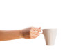 Coffee-cup with white copy space