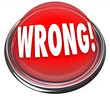 Wrong Red Button Light Flashing Incorrect Answer