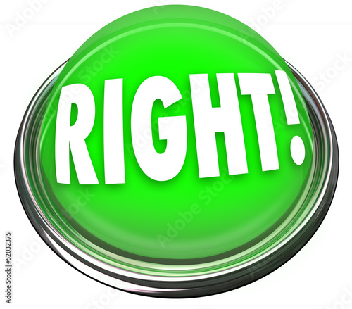 Illustration: Right Green Button Light Flashing Correct Answer Right Green Button Light Flashing Correct Answer