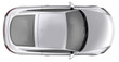 Compact sports car  - Top view