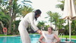 Businesswoman on vacations gets reprimand from her boss