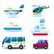 Set of tranportation icons
