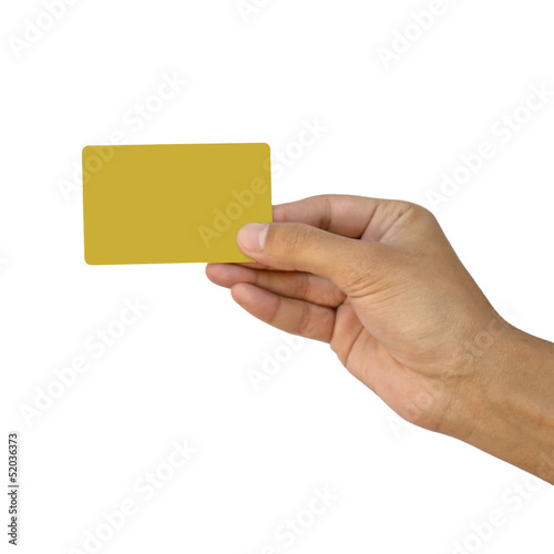 Photo: Hand holding card Hand holding card