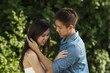 A Young Couple Embracing