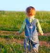 sweet child in the jeans coverall