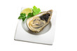 Oysters with black cavair