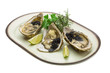 Oysters with black cavair