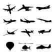 飛行機シルエット