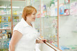  woman chooses at pharmacy