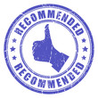 Vector recommended stamp