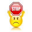 Vector stop smiley
