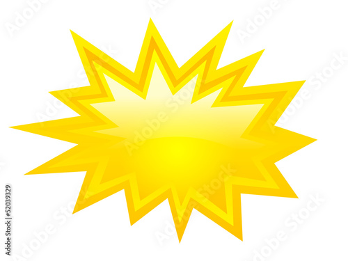 Vector: Vector yellow explosion star Vector yellow explosion star