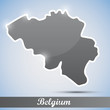 shiny icon in form of Belgium