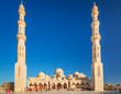 Beautiful architecture of Mosque in Hurghada, Egypt