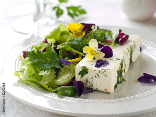 Photo: salad with cheese salad with cheese