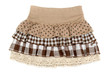 beige skirt with ruffles