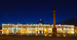 The Winter Palace from Palace Square in night
