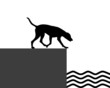 Hund am Ufer