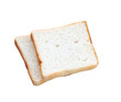 sliced baked bread isolated on white background