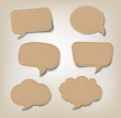 Cardboard Speech Bubbles