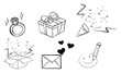 Different doodle designs