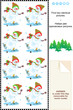 Visual puzzle - find two identical images of snowmen