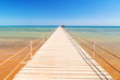 Pier on the beach of Red Sea in Hurghada, Egypt