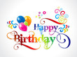 Vector: abtract colorful birthday card design abtract colorful birthday card design