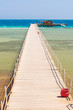 Pier on the beach of Red Sea in Hurghada, Egypt