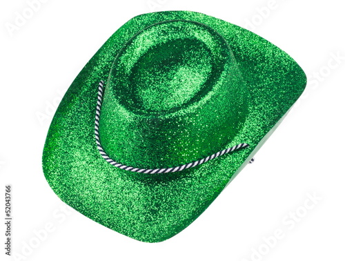 Photo: Green Carnival Hat Isolated Green Carnival Hat Isolated