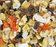 Close view of snack mix