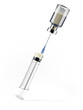 medical ampoules and syringe