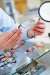 Optician offering new glasses