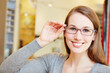 Photo: Attractive woman with new glasses Attractive woman with new glasses