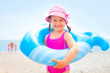 little girl on the beach