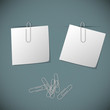 Two white post it